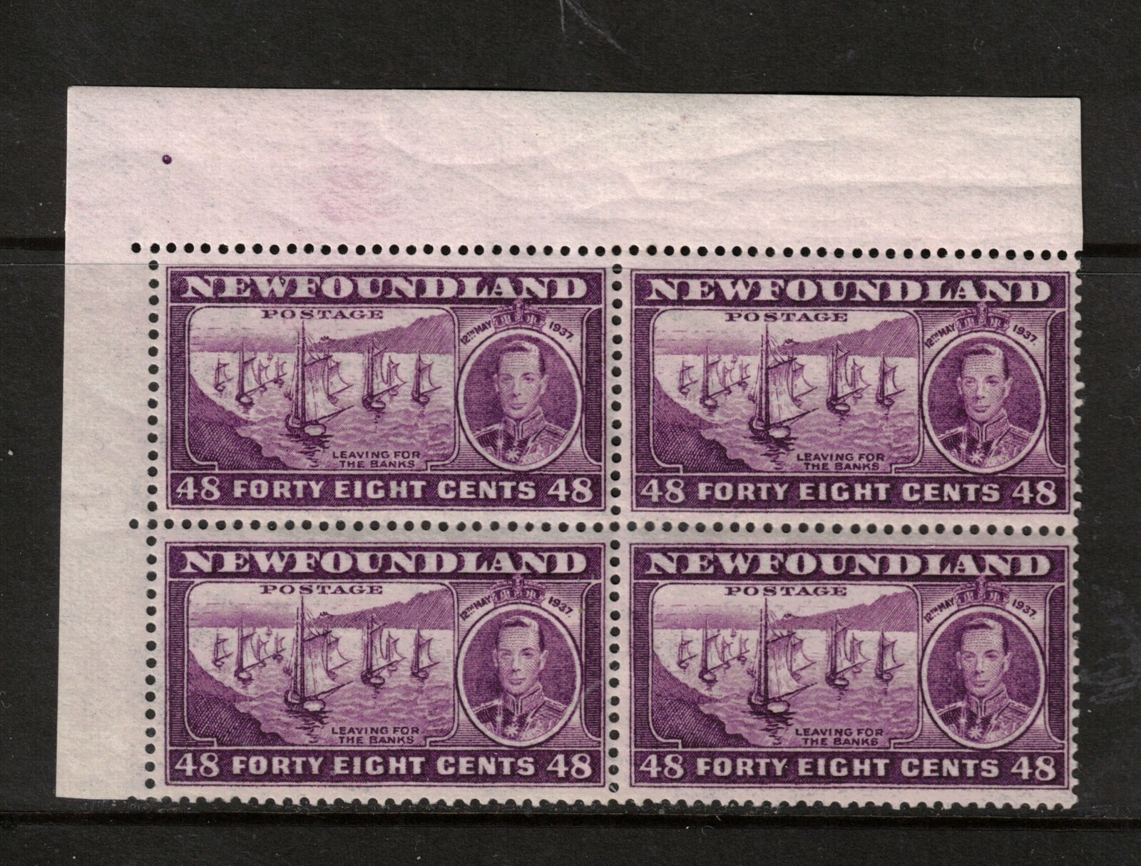 Newfoundland #243c Very Fine Never Hinged Upper Left Corner Block Comb ...