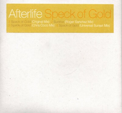 Afterlife ''Speck Of Gold'' Very Rare 2005 4-Mix Bar De Lune Promo CD 