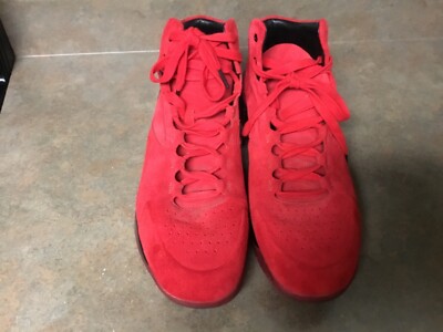 Uunder Armour UA Curry 1 Lux Mid Red Suede Black 1296617-600 Size