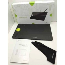 XP-Pen Deco 02 Graphics Drawing Tablet w/ Drawing Glove & User Guide - NO STYLUS