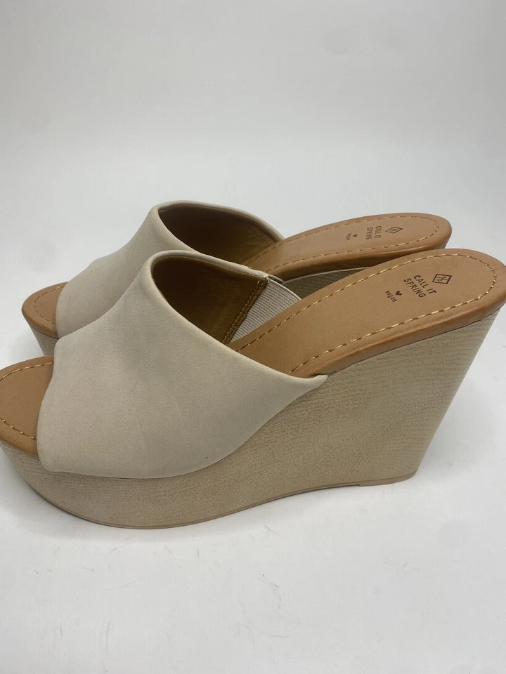 Women’s Call It Spring Vegan Wedge Heels •Size 10 *NEW - Image 3 of 4