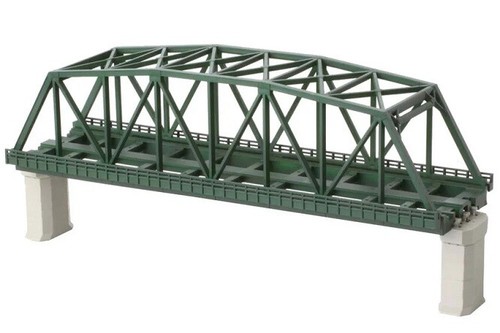 Rokuhan 7297043 - Z - Kastenbrücke 2-gleisig 220 mm, ohne Gleis, dunkelgrün- Neu | Zustand: Neu