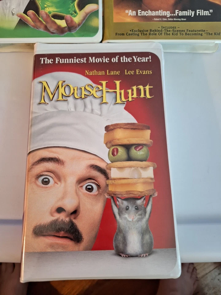 3 VHS Tape Lot FLUBBER Robin Williams/THE KID Bruce Willis/MOUSE HUNT Nathan... Foto 3 de 4