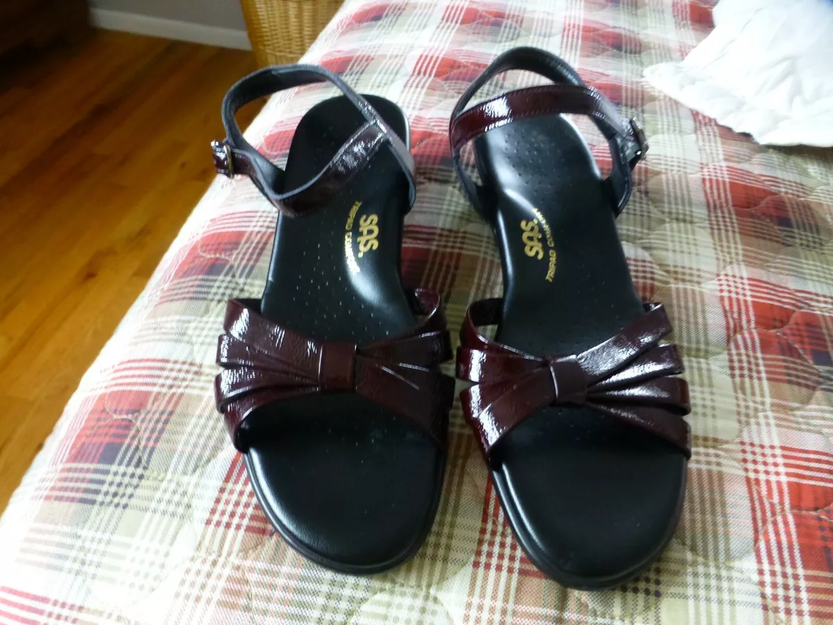 Burgundy shop wedge sandals