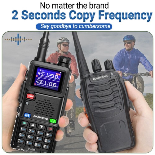 BAOFENG UV-5RH TRUE TRI BAND KOPIERFREQUENZ AMATEURFUNK WALKIE TALKIE NOAA 2500MAH - Bild 4 von 17