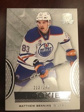 2016-17 The Cup Serial Numbered Rookie - Matthew Benning RC 212/249