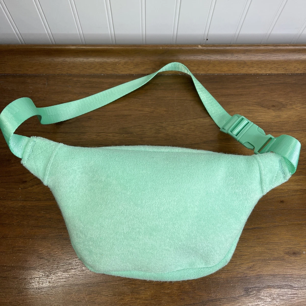 Stoney Clover Lane x Target Terry Cloth Fanny Pack Light Green Gold Zipper