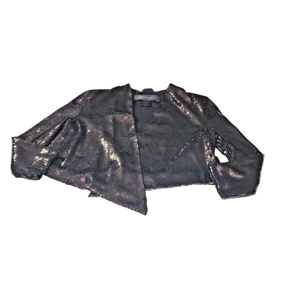 Chaqueta Colección Kardashian S Lentejuelas Abiertas Mujer Vampirecore Gótico Punk y2K Foto 3 de 4