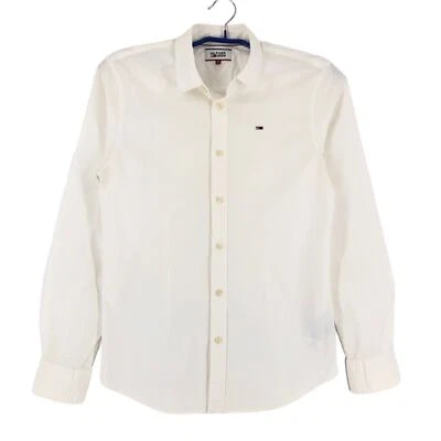 TOMMY HILFIGER Herren Slim Fit Lässig Hemd Größe M - Bild 1 von 4