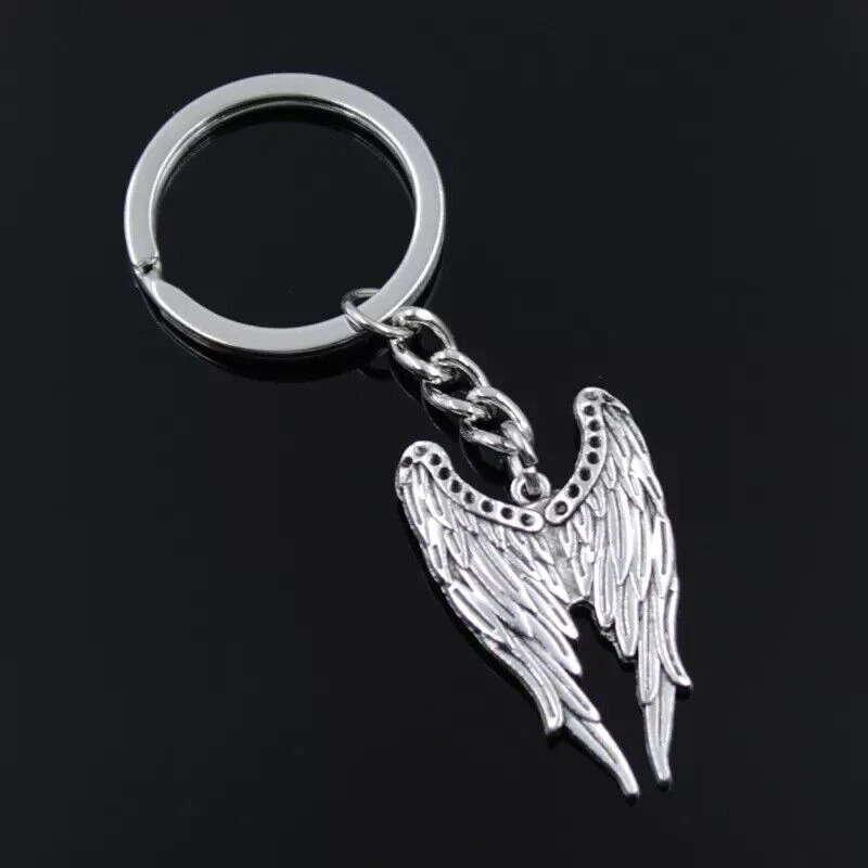 PSL Portachiavi Angelo Custode In Acciaio Inox, Portafortuna E Ciondolo Per Borsa, Regalo Unisex - 4