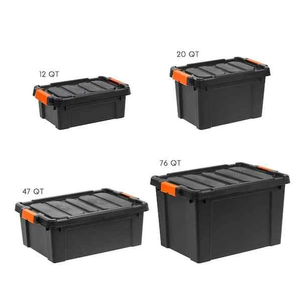 IRIS 20 Qt. Heavy Duty Totes Plastic Storage Box Organizer in