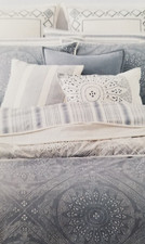 3 pc Ralph Lauren Luke Medallion King Duvet Cover  Shams Set 385 NIP