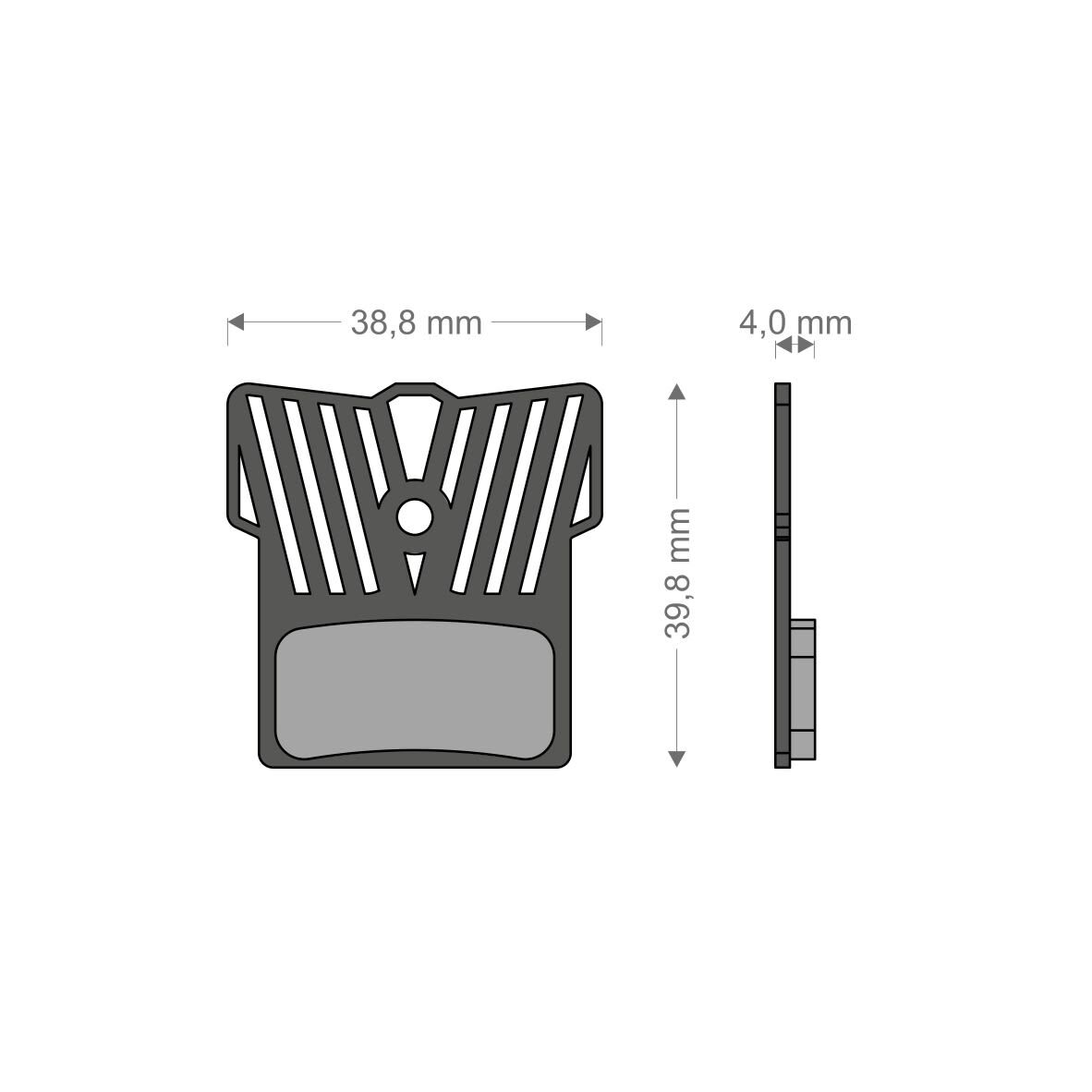 Brenta Pastiglie freno LightTechSHIMANO XTRBR/XTBR/SLXBR/BR/ALFINE
