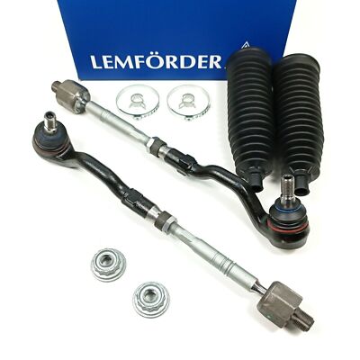 2x LEMFÖRDER Spurstange mit 2x Lenkmanschetten für BMW X5 E70 X6 E71 E72 L/R
