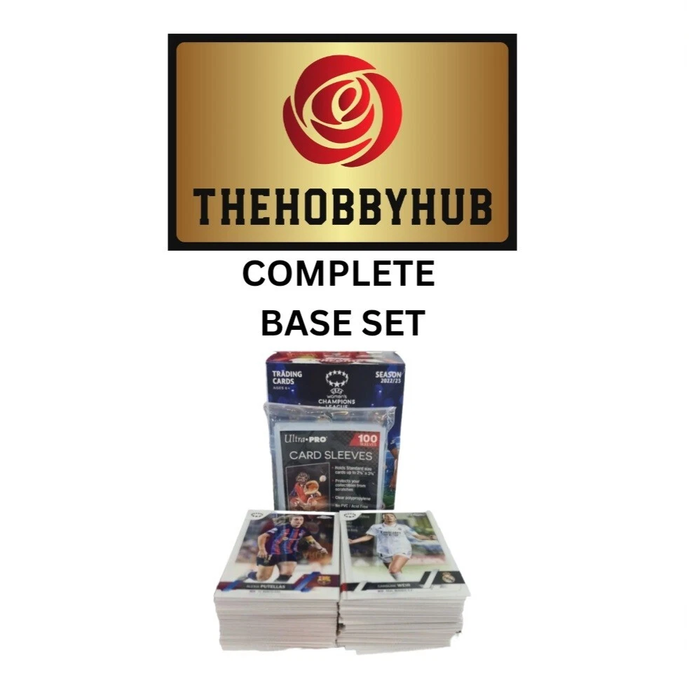 Topps Chrome UEFA Women’s Champions League 22/23 –Complete base Set With Sleeves