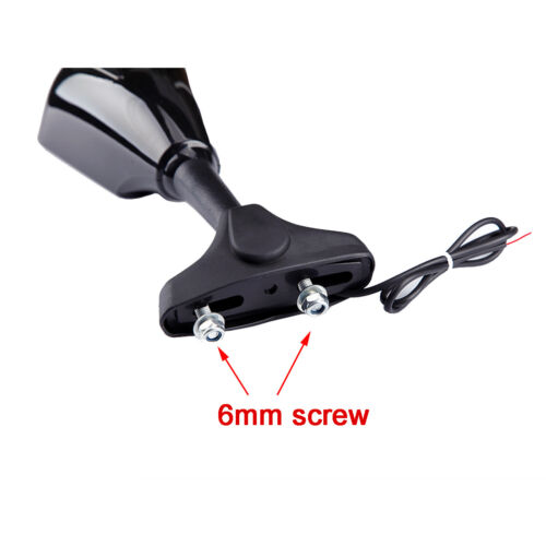 2x Sport Mirrors Rearview w/ LED Turn Signal Refit For Suzuki 1993-1997 RF600R - Picture 3 of 11