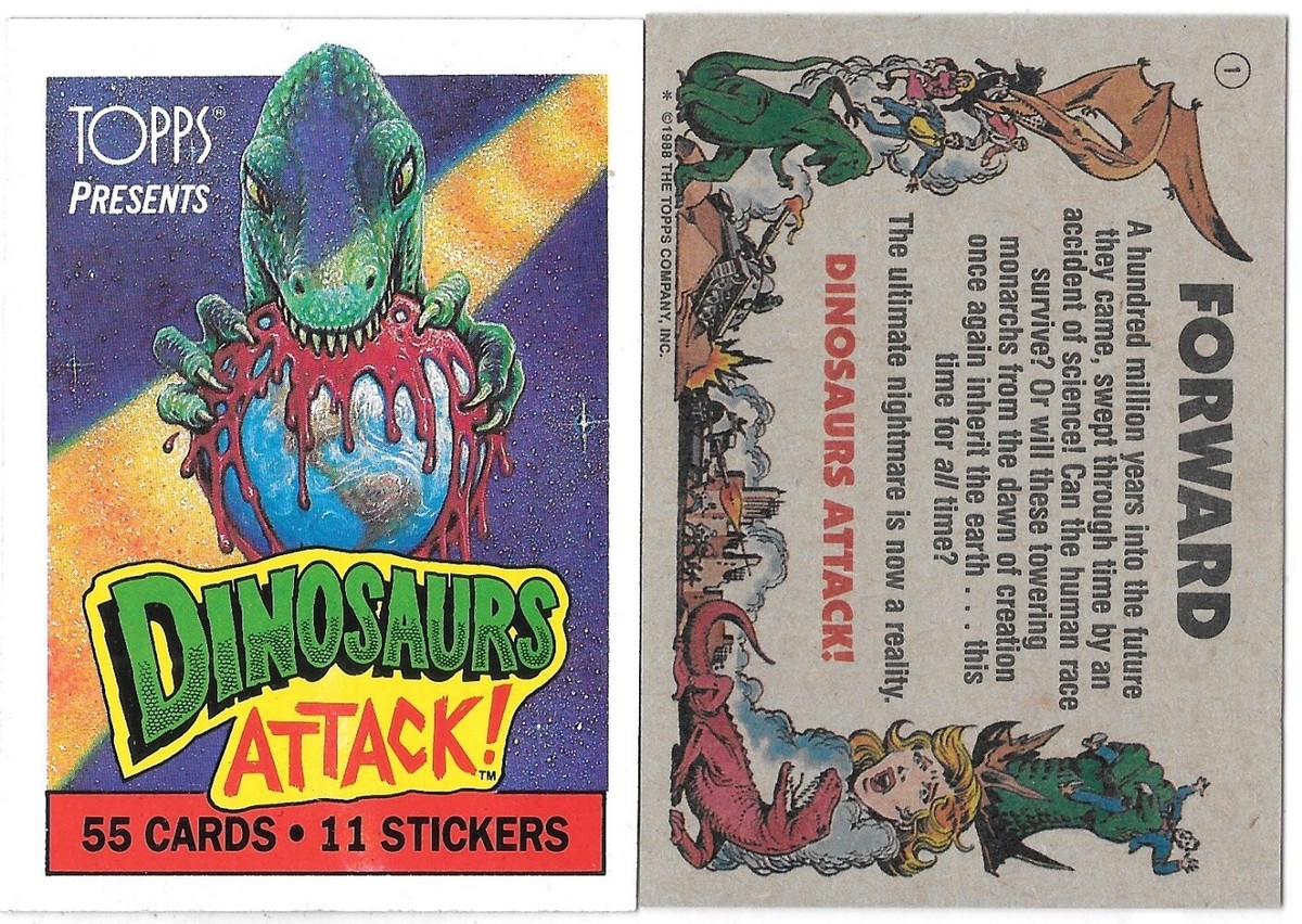 Dinosaurs Attack! Trading Cards and Stickers Singles 1988 Topps