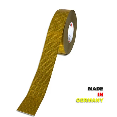 Reflexite 50 m x 50 mm Konturmarkierung VC104+ GELB PLANENAUFBAU Orafol Oralite