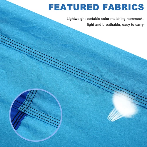 Tragbare Hängematte mit Moskitonetz 660 Pfund Kapazität 2 Personen Hängematte Hängebett - Bild 35 von 38