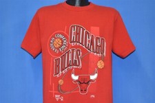 vtg 90s CHICAGO BULLS NBA EASTERN CONFERENCE MASCOT NUTMEG t-shirt BASKETBALL M