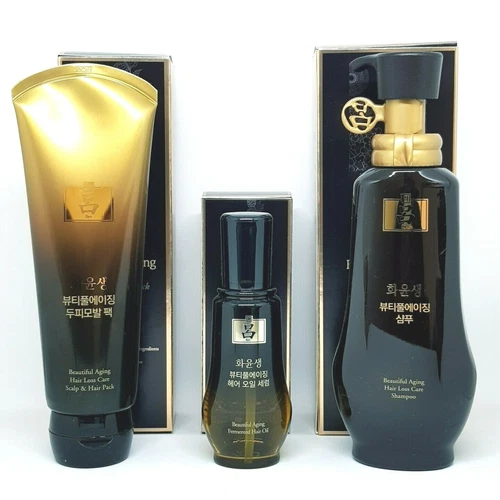 Ryo Hwayoon Beautiful Aging Hair Loss Care Set Shampoo Scalp Hair Pack Hair Oil