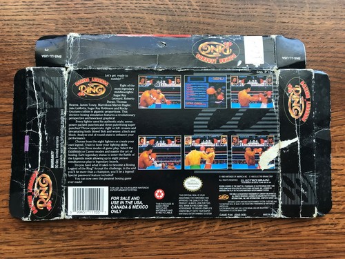 Boxing Legends of the Ring SNES Super Nintendo nur Leerkarton - Bild 2 von 2