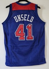 Wes Unseld Autographed Washington Bullets (Wizards) Basketball Jersey