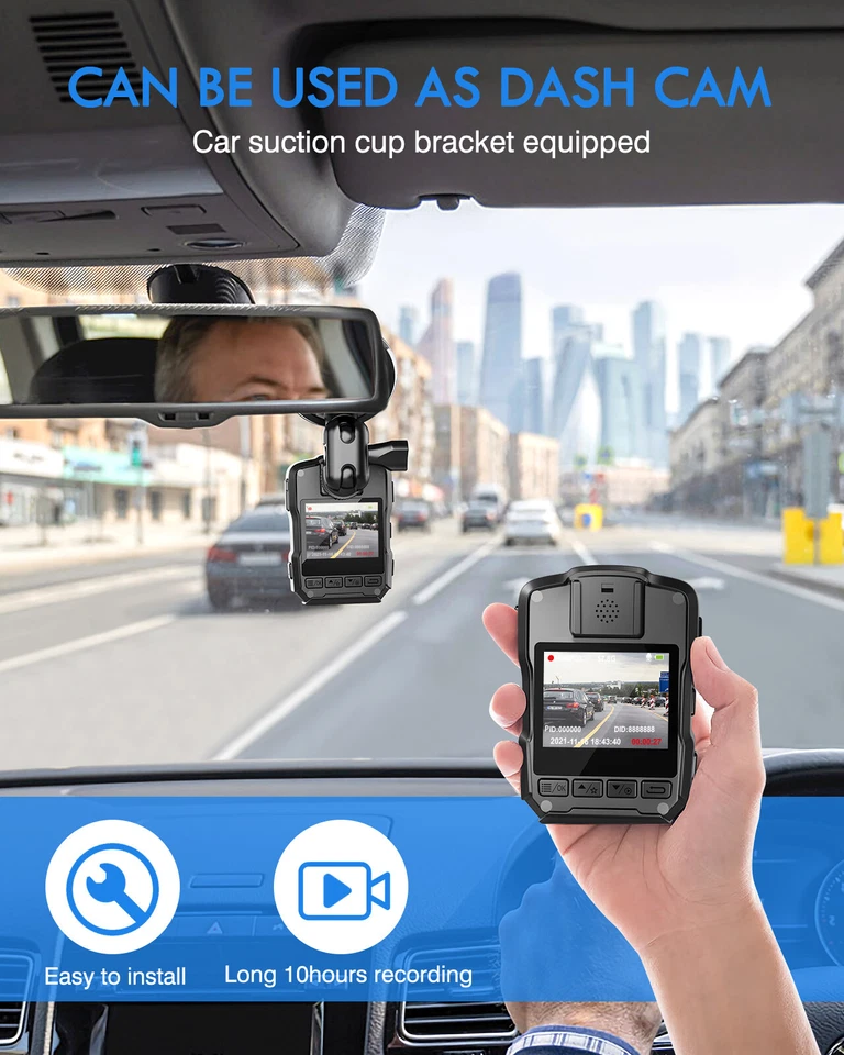 BOBLOV M5 2K Body worn Camera Audio 1440P 128G GPS Police Built-in 4200MAH - Image 2 of 4