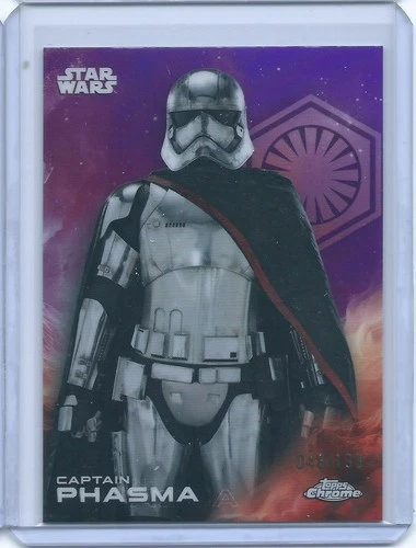 2025 Topps Chrome Star Wars Captain Phasma #19 Purple Refractor #171/250