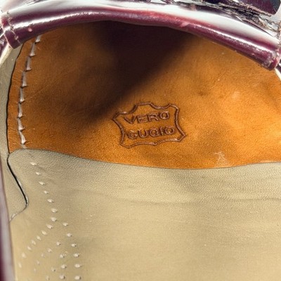 Mezlan Burgundy Tassel Loafers Men’s 9.5M Wingtip Kiltie Slip On Vero Cuoio s-l400.jpg main image 3