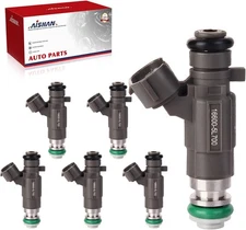 6PCS Fuel Injectors 4 Holes Compatible with Infiniti I30 FX35 G35 QX4, for Nissa