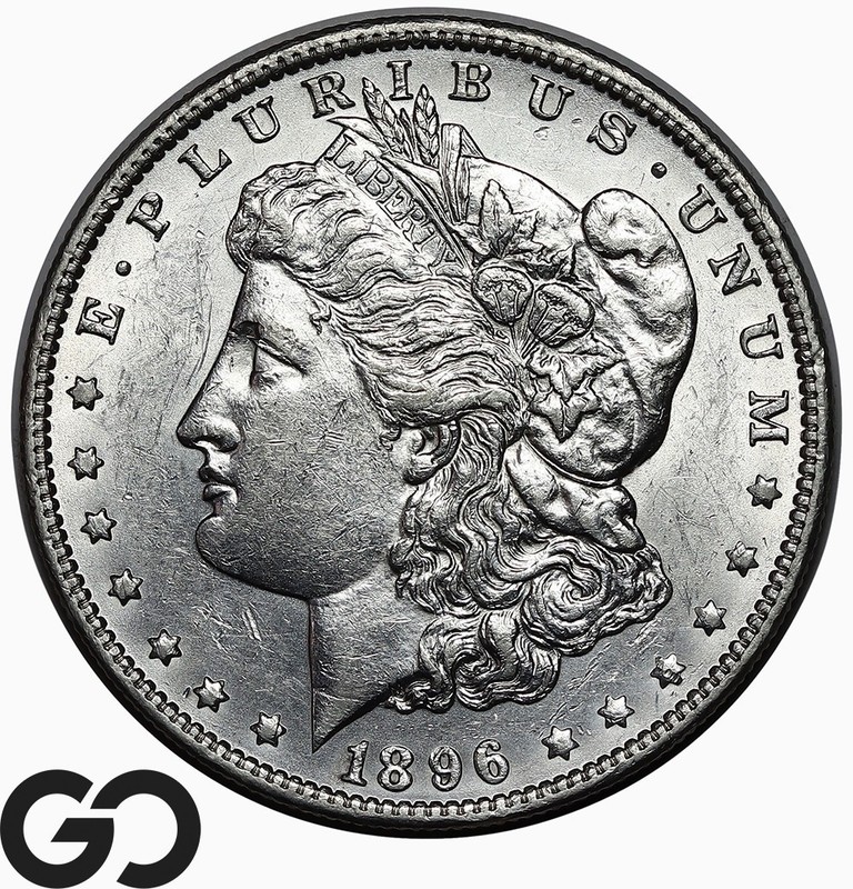 1896-O Morgan Silver Dollar, Choice AU++/Unc Details Key Date New Orleans Issue