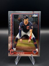 Nolan Jones #32 2025 Topps Chrome Cleveland Guardians Baseball Trading Card MLB