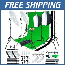 Complete Photo Video Lighting Set w/ Backdrops