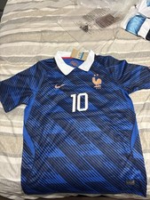 Nike France National Team Kylian Mbappé #10 Soccer Jersey Blue Men's Size M