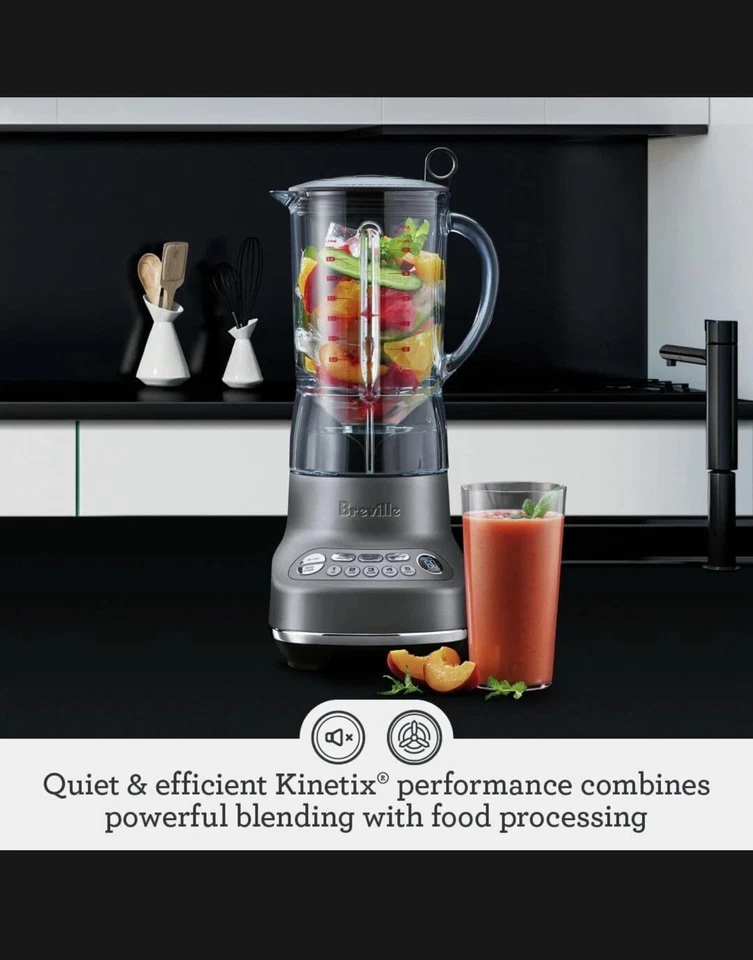 Licuadora de encimera Breville Fresh & Furious plateada BBL620 1100w 5 velocidades probada Foto 2 de 4
