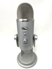 Blue Yeti USB Condenser Microphone Silver Tested Working