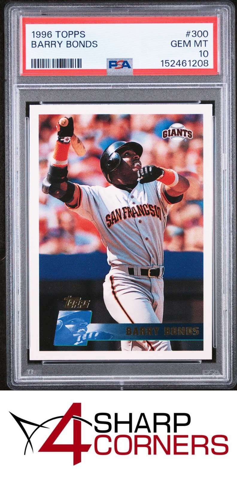 1996 TOPPS #300 BARRY BONDS GIANTS PSA 10