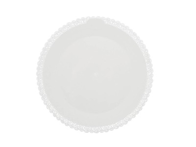 Pack Of 3 Round White Trays 32 Cm