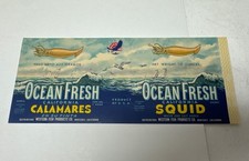 Ocean Fresh Tintenfisch Label 9.5x4