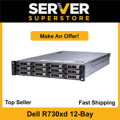 Dell PowerEdge R730XD Server 2x E5-2667 V4 - 3.2GHz H730 512GB RAM 4x trays