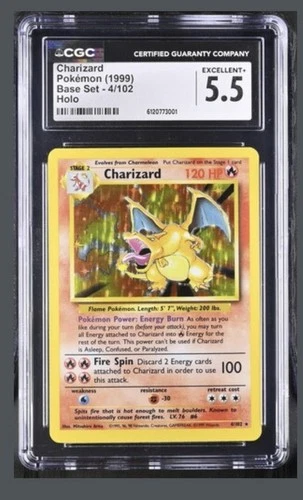 Charizard 004/102 Base Set Holo CGC 5.5