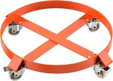 55 Gal Drum Dolly Heavy Duty Barrel Cart  with 4 Swivel Casters Steel 1000Lbs