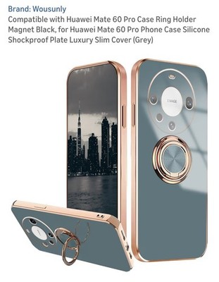 Grey Phone Case Compatible With Huawei Mate 60 Pro