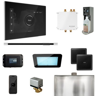 Mr. Steam BLS1-BKLPC Bliss Steam Control Package Linear Black Polished Chrome