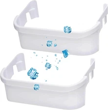 2 PACK Refrigerator Freezer Door Bin Shelf for Kenmore & Frigidaire Models