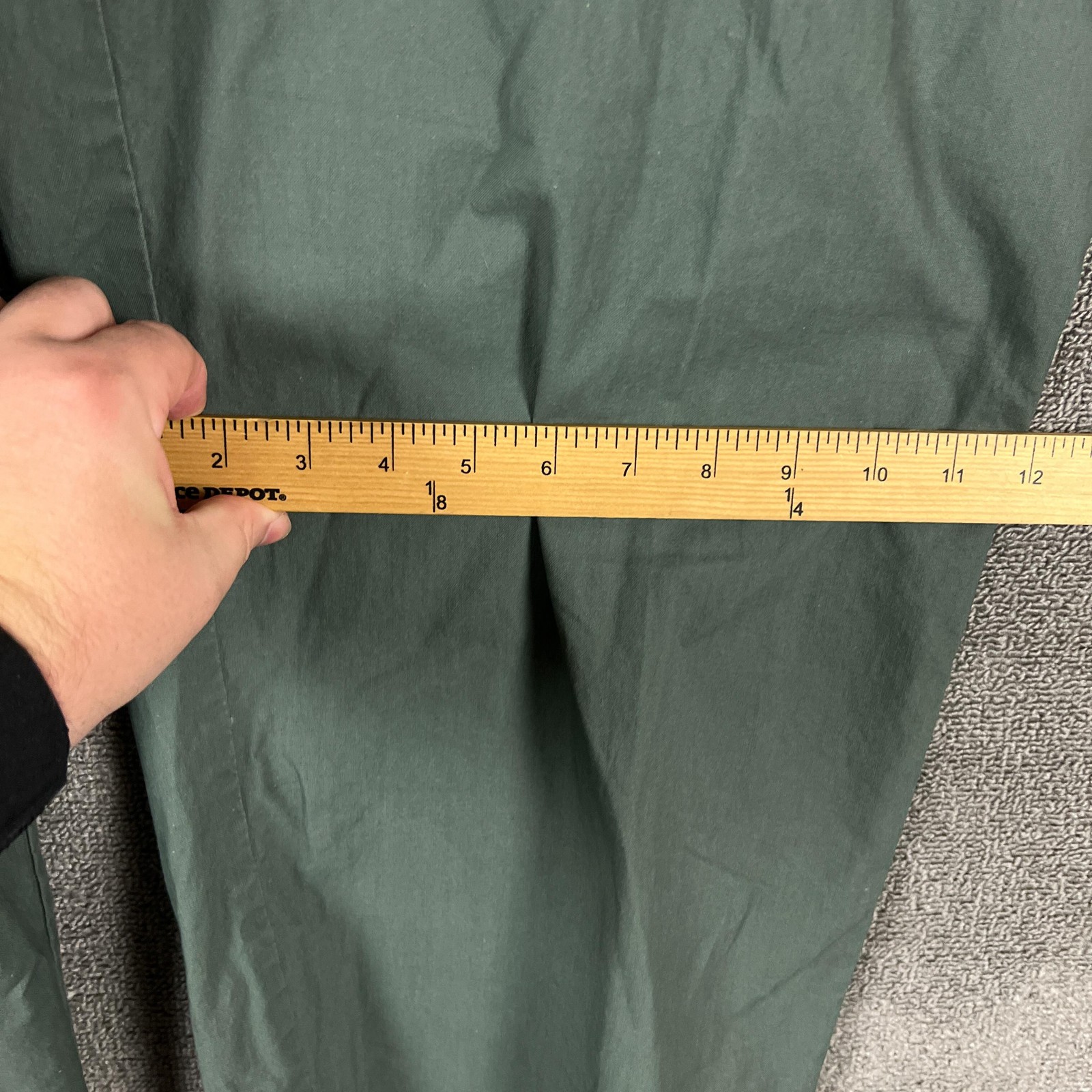 Eileen Fisher Pants Womens XL Green Sailcloth Cropped Carpenter Utility