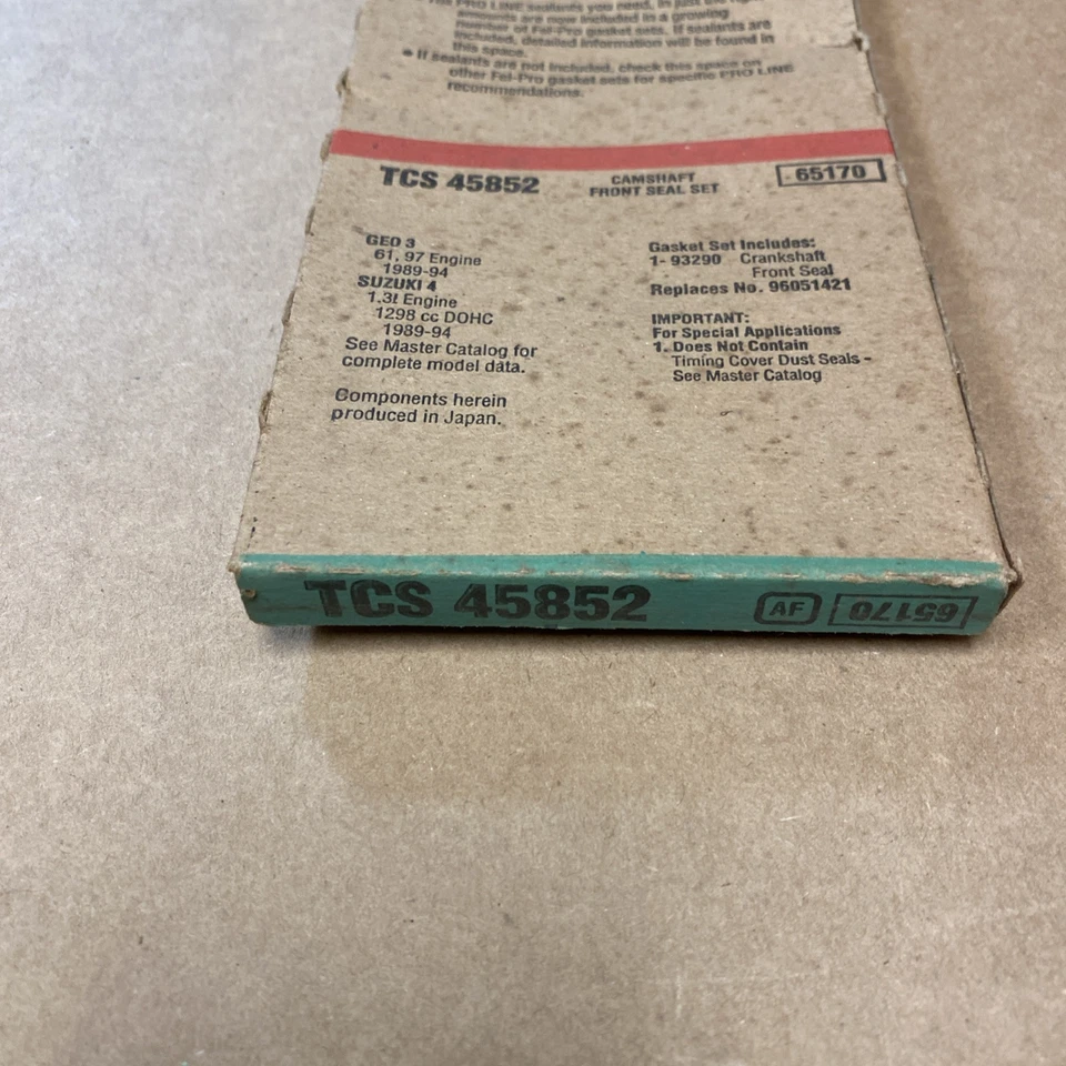 ¡Sello del árbol de levas del motor Fel-Pro TCS 45852! F+S! Foto 2 de 3