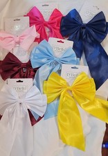 NWT Lot Of 7 Large Hair bows pictured Alligator Clips