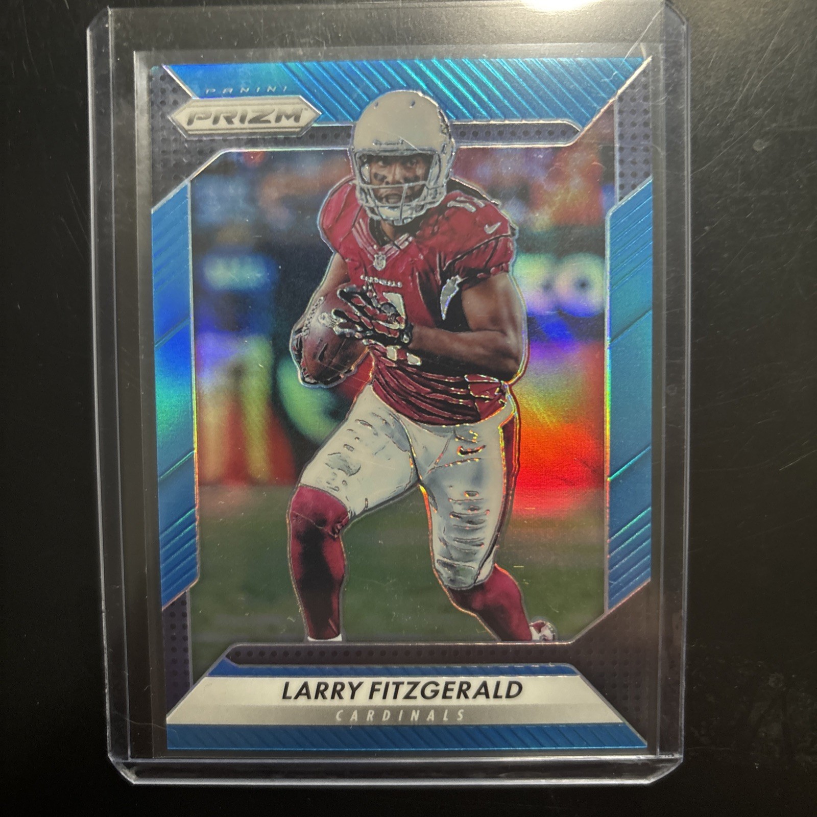 2016 Panini Prizm Larry Fitzgerald #63 Blue Prizm 003/199